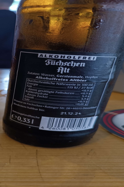 Füchschen Alt alkoholfrei