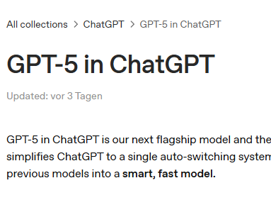 ChatGPT GPT-5